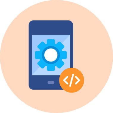 Cep telefonu. basit tasarım vektörü