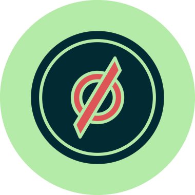 boş işaret simgesi, vektör illüstrasyonu basit tasarım