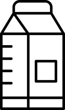  süt ağı simgesi basit illüstrasyon