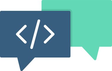 Sohbet mesajı vektör illüstrasyonu