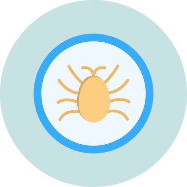 Parazit simgesinin vektör illüstrasyonu