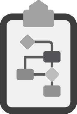Strateji iş simgesi, vektör illüstrasyonu