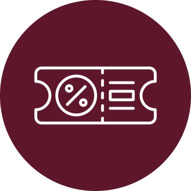 İndirim Coupon etiketi vektör illüstrasyonu