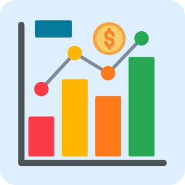 Ticaret şeması. Web simgesi basit illüstrasyon