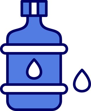 Su. Web simgesi basit illüstrasyon
