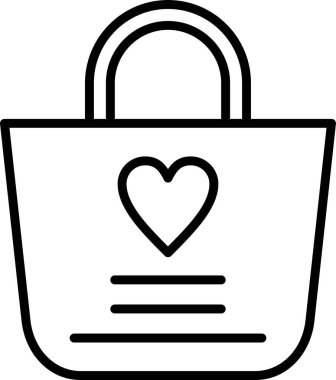 alışveriş çantası web simgesi, vektör çizim