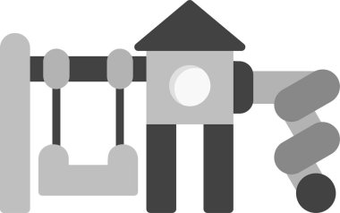 Oyun alanı web simgesi vektör illüstrasyonu