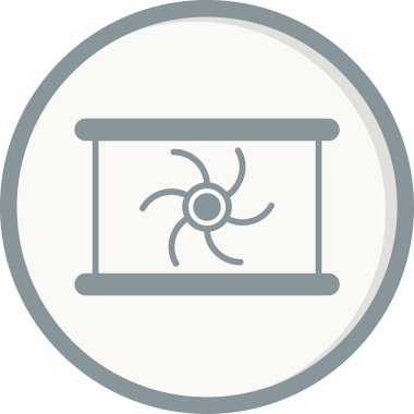 Kara delik. Web simgesi basit illüstrasyon