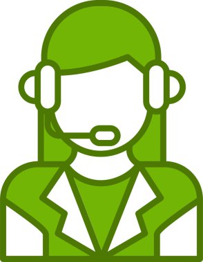 Çağrı merkezi. Basit simge vektörü