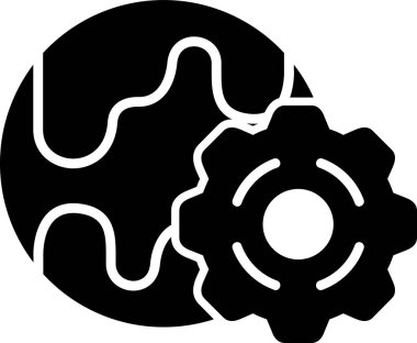 Basit bir Global simgesi. vektör tasarımı