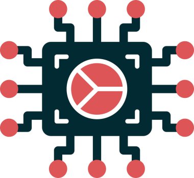 Teknoloji. Web simgesi basit illüstrasyon