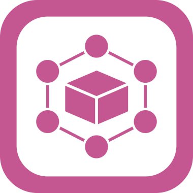 Engelleme zinciri. Web simgesi basit tasarım