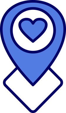 Konum haritası işaretleyici. vektör simgesi