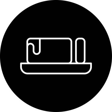 Vektör illüstrasyon Tereyağı ağ simgesi 