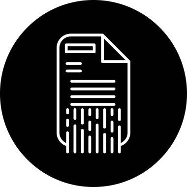 Parçalamak. Web simgesi basit illüstrasyon