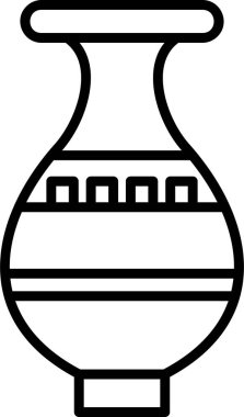 Vazo. Web simgesi basit illüstrasyon