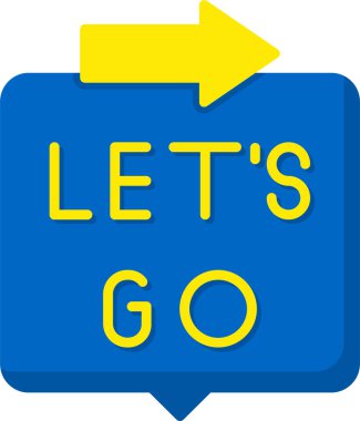 Hadi gidip ok ikonu vektör illüstrasyonunu yapalım