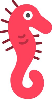 Seahorse icon vector illustration clipart