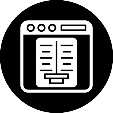 karşılaştırma web simgesi, basit vektör illüstrasyonu