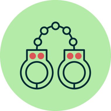 kelepçe ikon vektör illüstrasyonu 