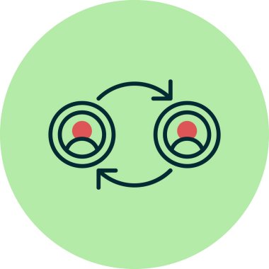 Peer Web simgesi vektör illüstrasyonuna aktar