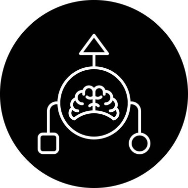 Mantık. Web simgesi basit illüstrasyon