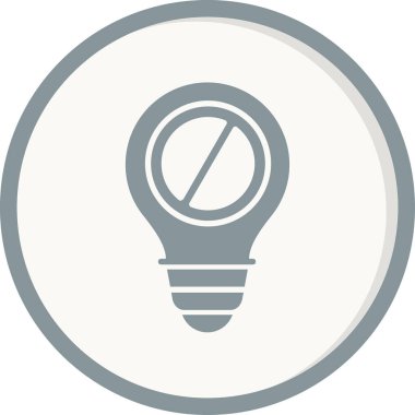 boş işaret simgesi, vektör illüstrasyonu basit tasarım