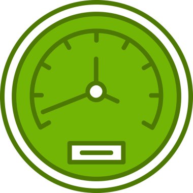 Speedometer web simgesi, vektör illüstrasyonu