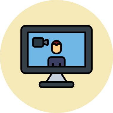 Basit simgeyi karşılama vektör illüstrasyonu