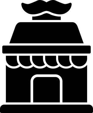 Dükkan ikonu. Web için vektör simgesinin basit illüstrasyonu