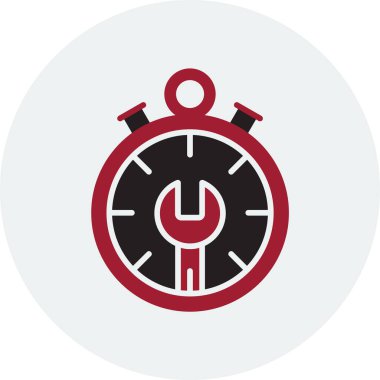 Zaman yönetimi simgesi vektör illüstrasyonu