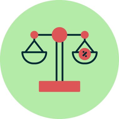 Denge. Web simgesi basit illüstrasyon 