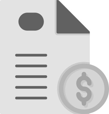 Bill simgesi, vektör illüstrasyonu basit tasarım