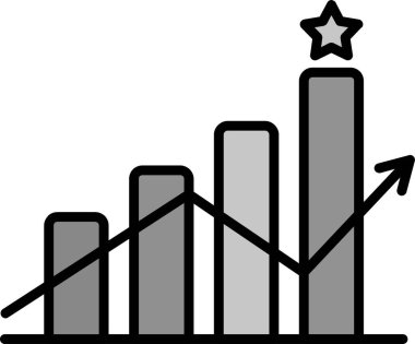 Modern İlerleme simgesinin vektör illüstrasyonu