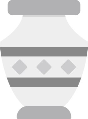 Vazo. Web simgesi basit illüstrasyon