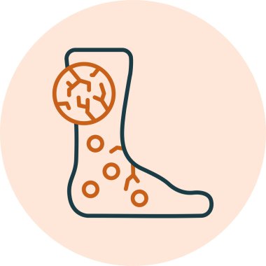 Basit HIV simgesi vektör illüstrasyonu