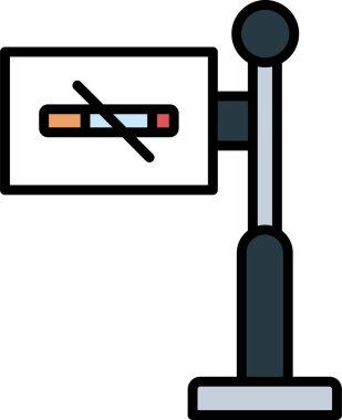 Basit Sigara İçilmez simgesi