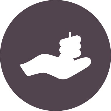 Gece nöbeti. Web simgesi basit illüstrasyon