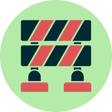 Bariyer ağ simgesi vektör illüstrasyonu