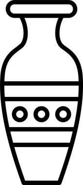 Vazo. Web simgesi basit illüstrasyon