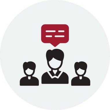 Takım. Web simgesi basit illüstrasyon