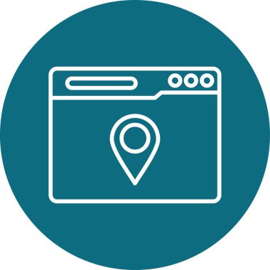 konum haritası işaretleyici vektörü