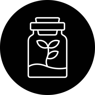 Floraryum. Web simgesi basit illüstrasyon 