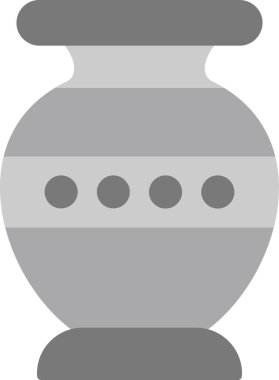 Vazo. Web simgesi basit illüstrasyon