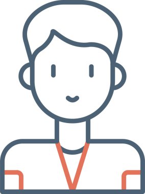 Psikiyatrist. Web simgesi basit illüstrasyon