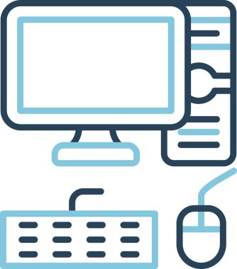 bilgisayar simgesi, vektör illüstrasyonu basit tasarım