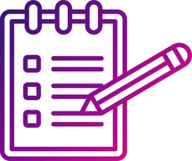 Not defteri web simge vektör çizim