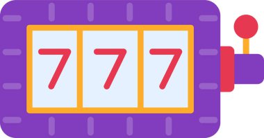 Kumarhane Kumar Makinesi ikon vektör çizimi