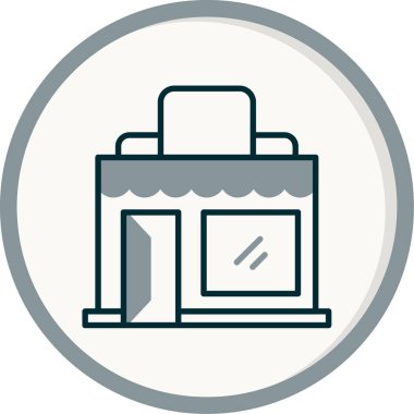 Alışveriş. Web simgesi basit illüstrasyon