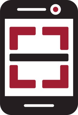 Taranıyor. Web simgesi basit illüstrasyon